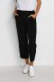 Kaffe cropped high waist wide leg broek zwart - Thumbnail 1