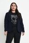Kaffe Curve aansluitende blazer KCjia donkerblauw - Thumbnail 1