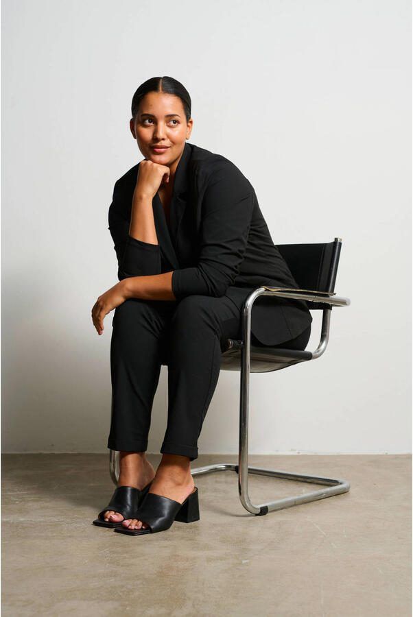 Kaffe Curve Klassieke Blazer Jas Zwart Diep Black Dames - Foto 3