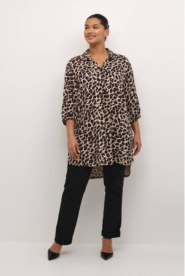 Kaffe Curve blouse bruin - Foto 2