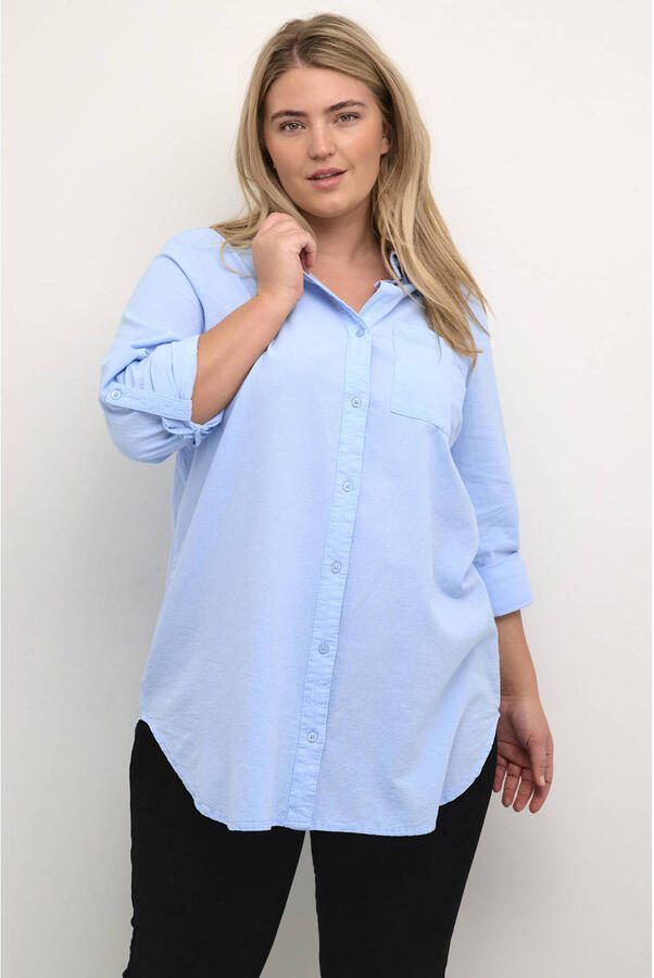 Kaffe Curve blouse lichtblauw