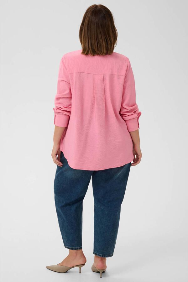 Kaffe Curve blouse Plus Size roze - Foto 3