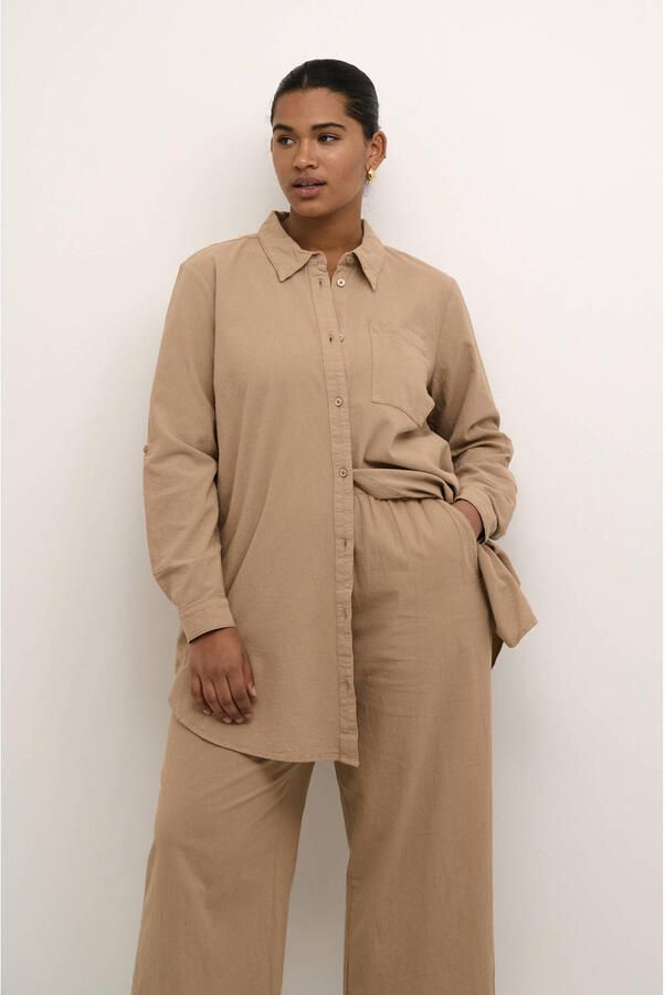 Kaffe Curve blouse zand - Foto 2