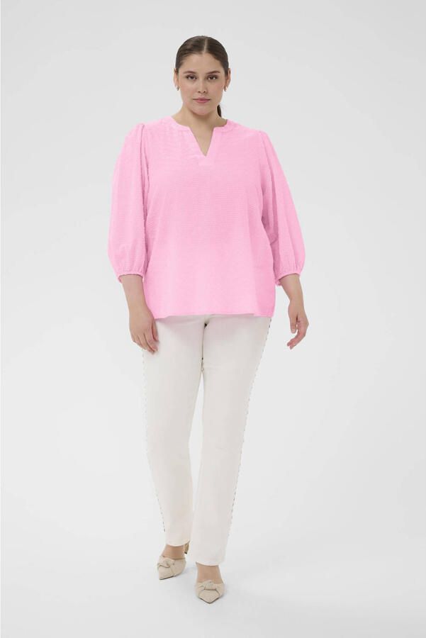 Kaffe Curve blousetop roze - Foto 2