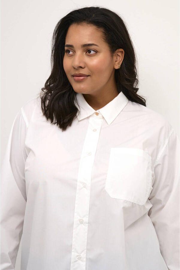 Kaffe Curve oversized blouse KClone wit