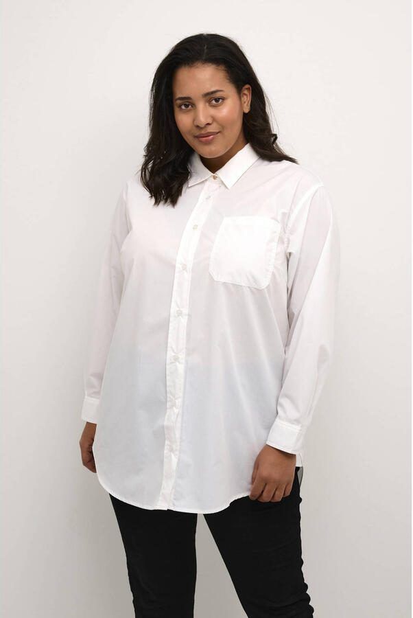 Kaffe Curve oversized blouse KClone wit - Foto 2