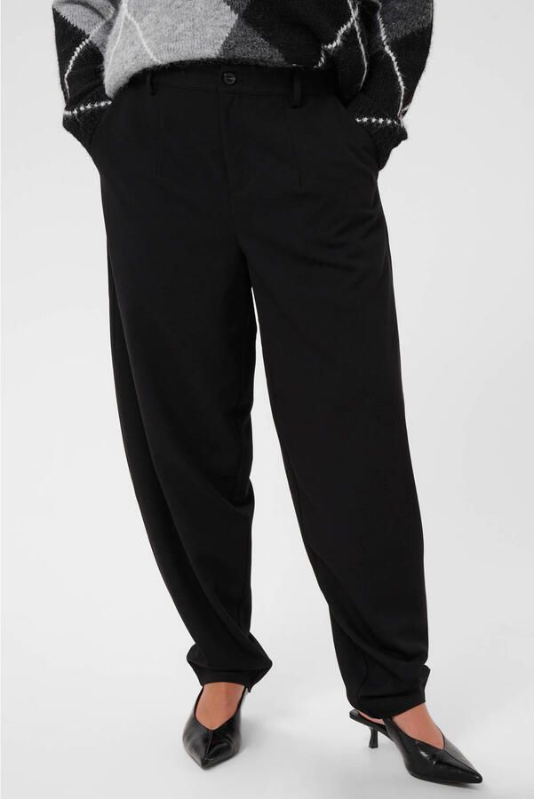 Kaffe Curve Plus Size barrel pantalon zwart