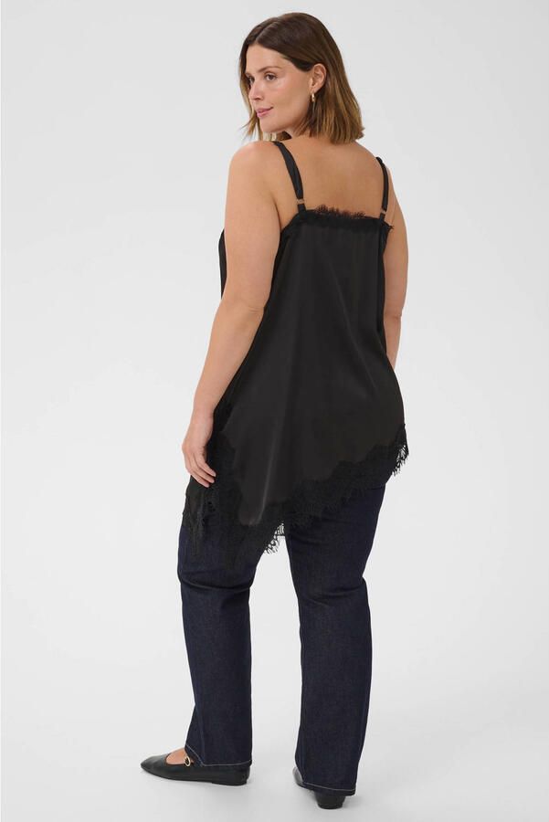 Kaffe Curve Plus Size top zwart - Foto 2