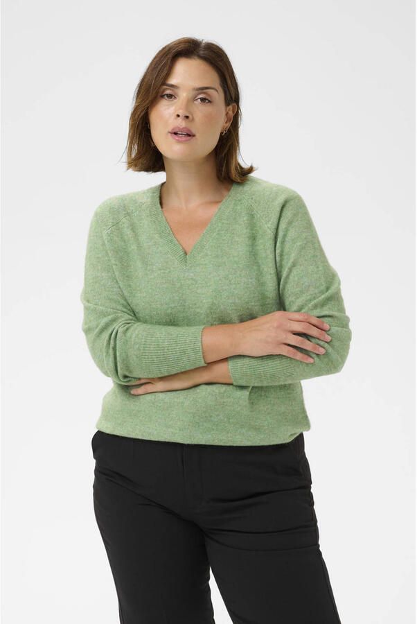 Kaffe Curve pullover met wol - Foto 2
