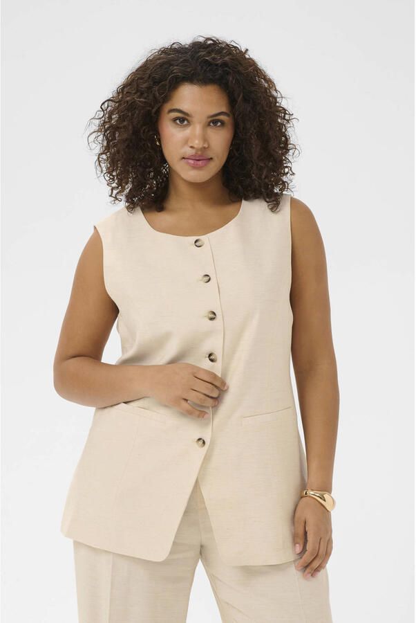 Kaffe Curve regular blazer beige