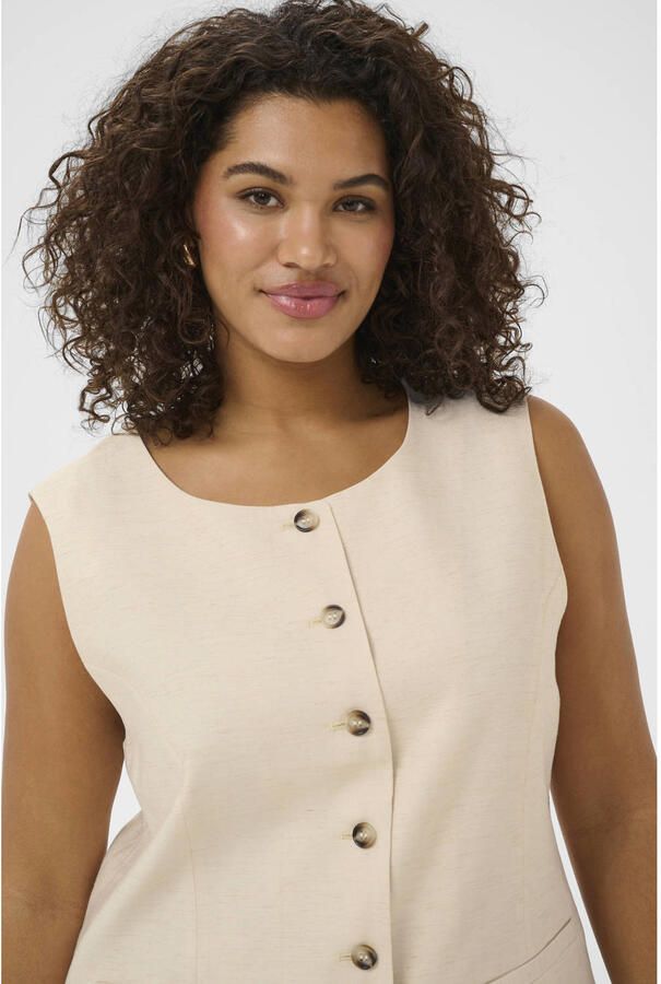 Kaffe Curve regular blazer beige - Foto 2