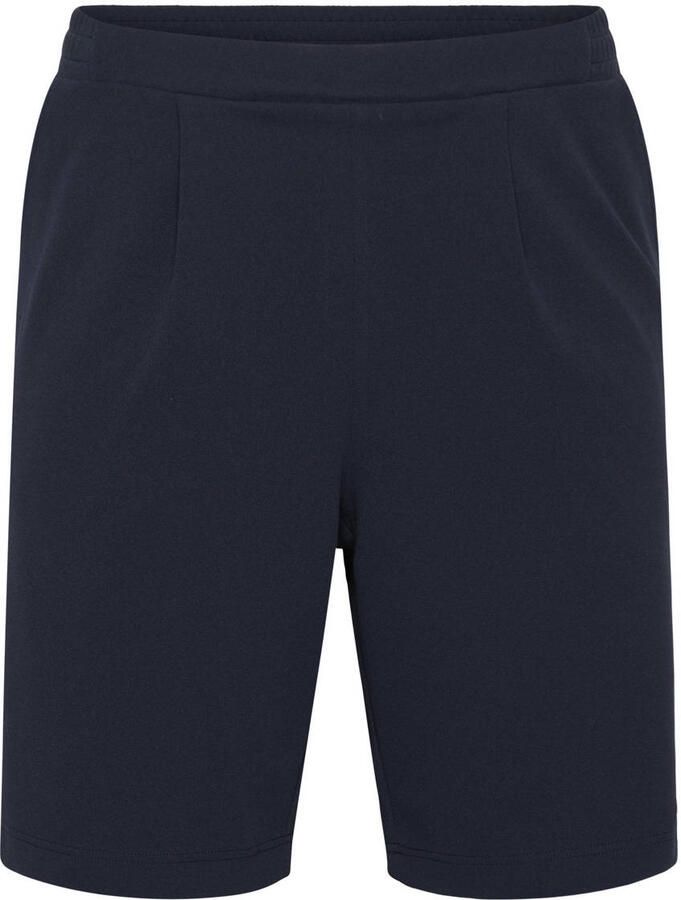 Kaffe Curve regular high waist casual short donkerblauw