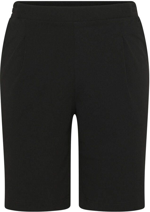 Kaffe Curve regular high waist casual short zwart