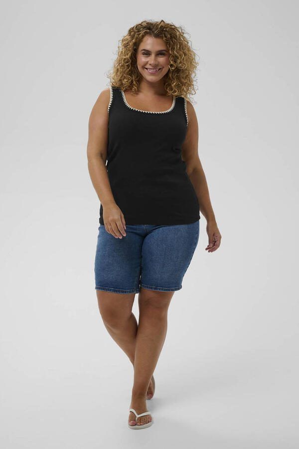 Kaffe Curve singlet zwart - Foto 3