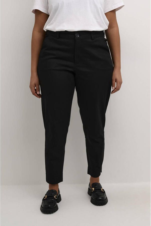Kaffe Curve Zwart Diep Chino Broek Black Dames