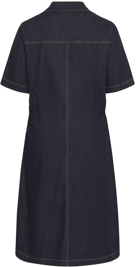 Kaffe Curve spijkerjurk Plus Size donkerblauw - Foto 3