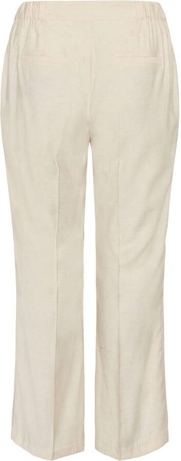 Kaffe Curve straight regular waist broek ecru - Foto 3