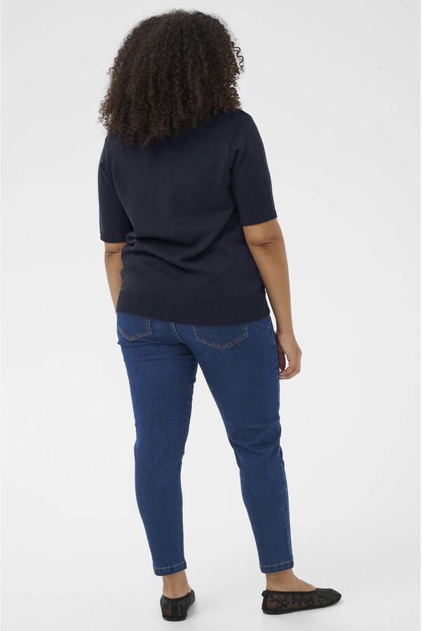 Kaffe Curve T-shirt donkerblauw - Foto 3