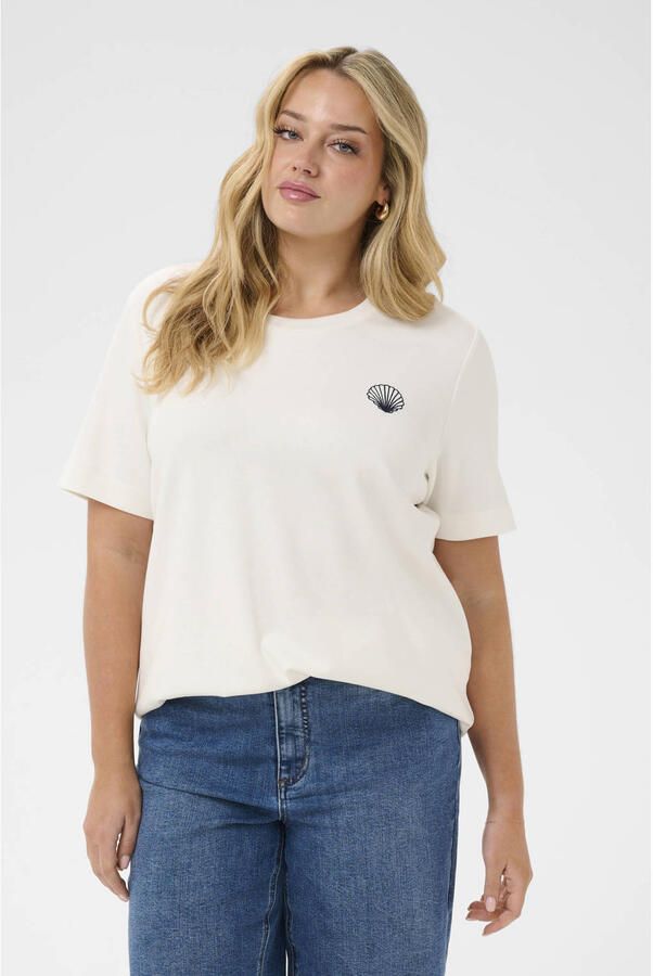 Kaffe Curve T-shirt ecru