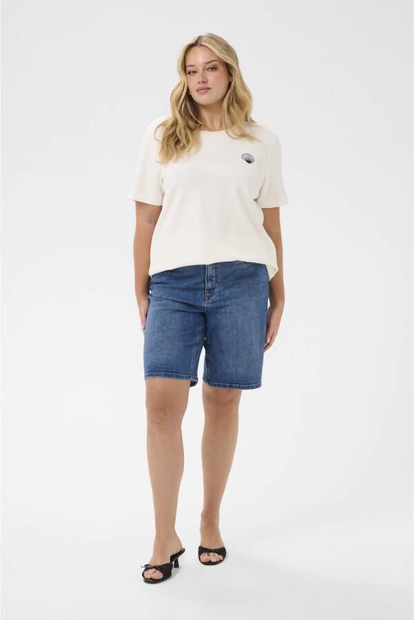Kaffe Curve T-shirt ecru - Foto 2