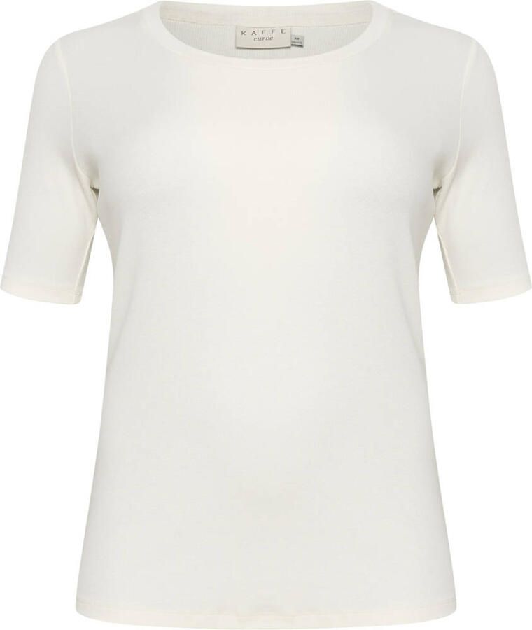 Kaffe Curve T-shirt wit