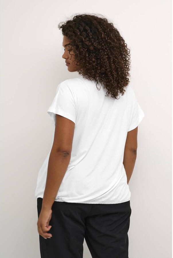 Kaffe Curve T-shirt wit - Foto 2