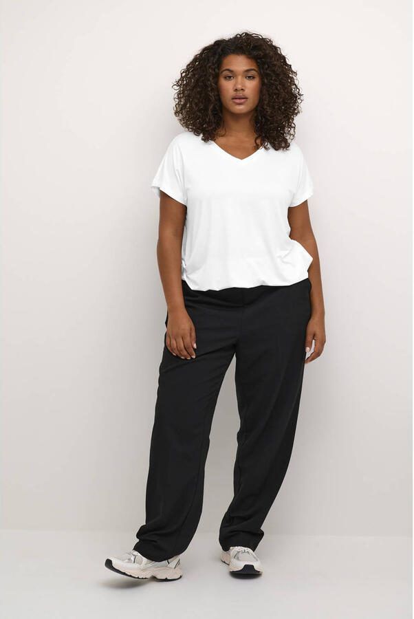 Kaffe Curve T-shirt wit - Foto 3