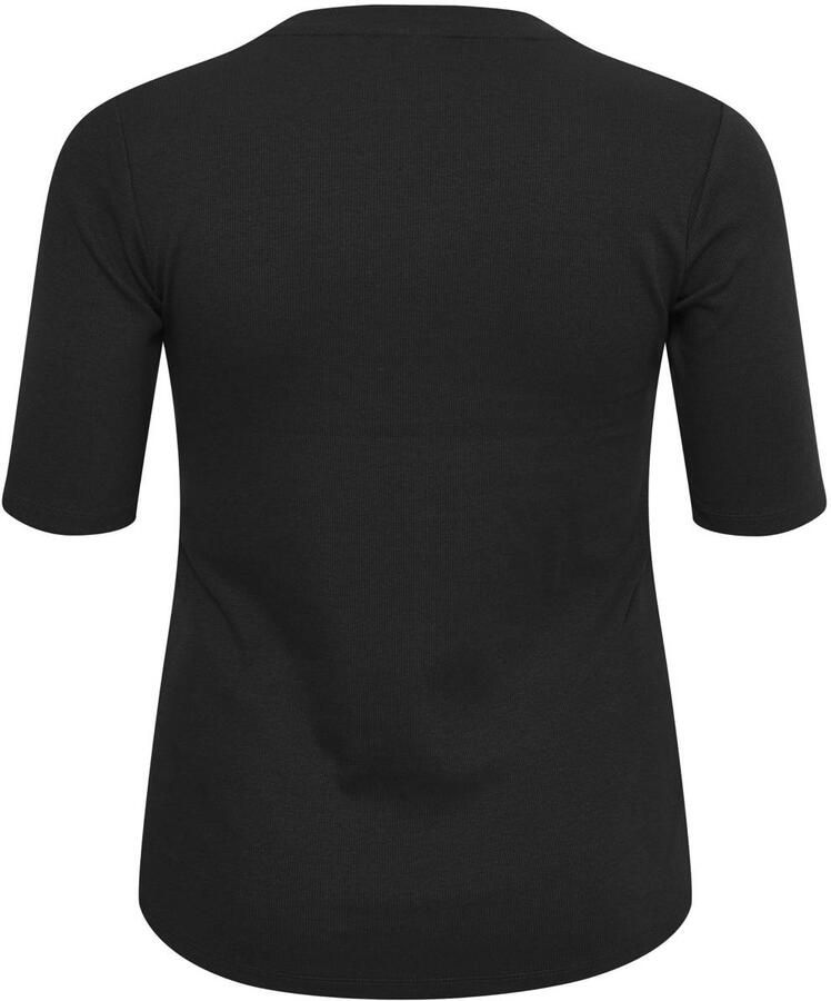 Kaffe Curve T-shirt zwart - Foto 2