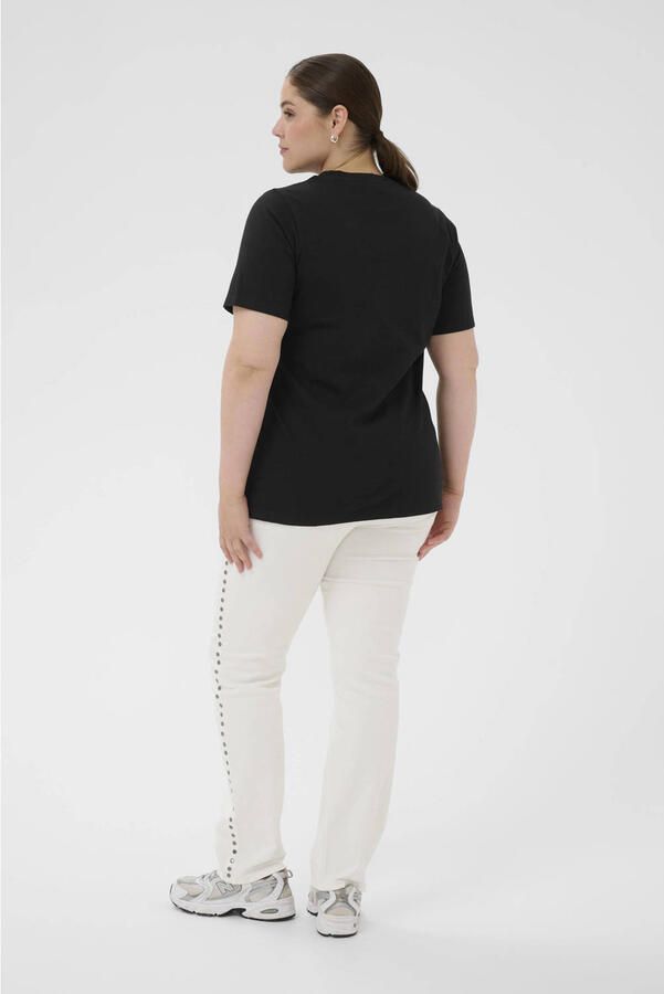 Kaffe Curve T-shirt zwart - Foto 3