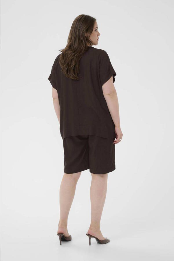 Kaffe Curve top bruin - Foto 3