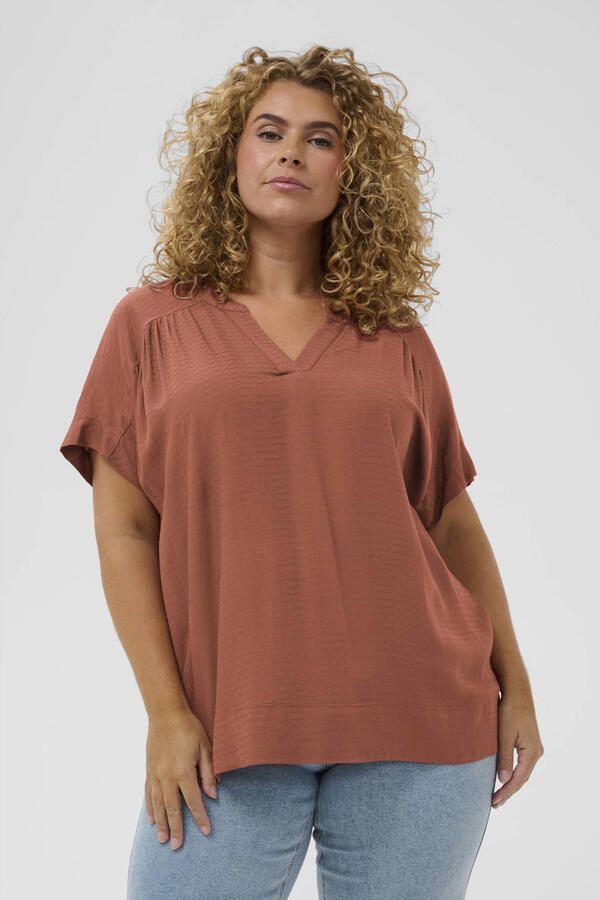Kaffe Curve top oranje