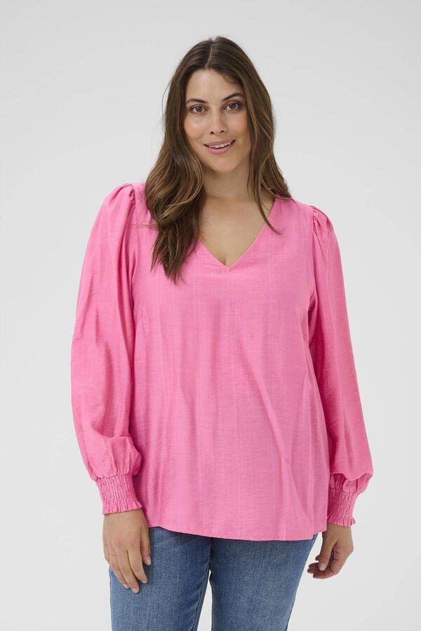 Kaffe Curve top roze - Foto 2