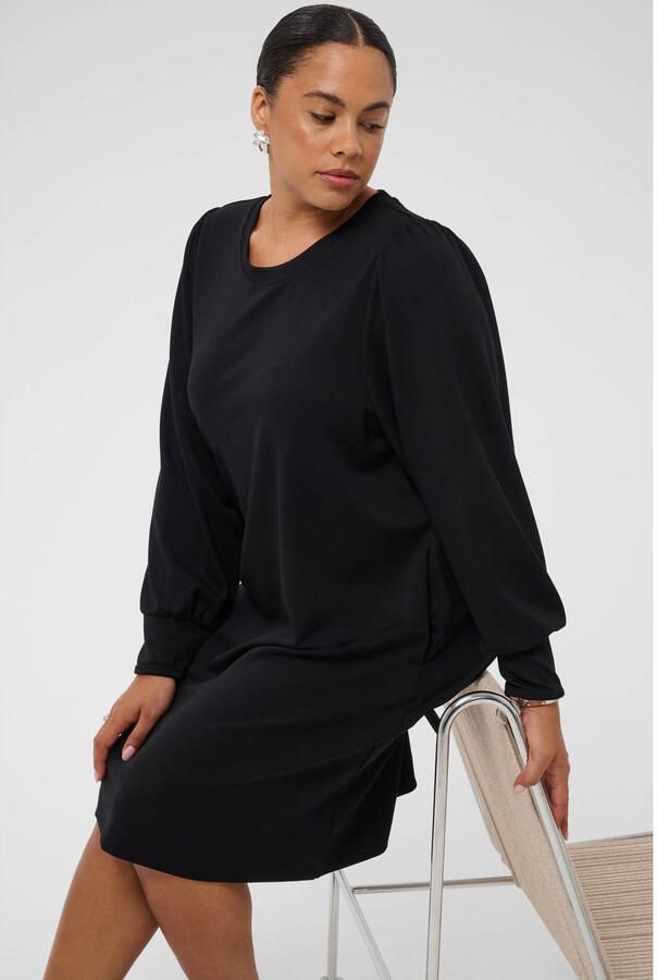 Kaffe Curve tuniek Plus Size zwart