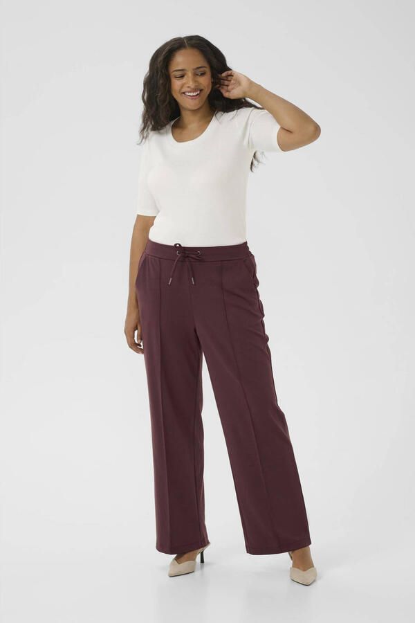 Kaffe Curve wide leg high waist broek - Foto 3