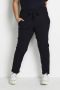 Kaffe Curve Midnight Marine Geriemde Slim-Leg Broek Blue Dames - Thumbnail 1