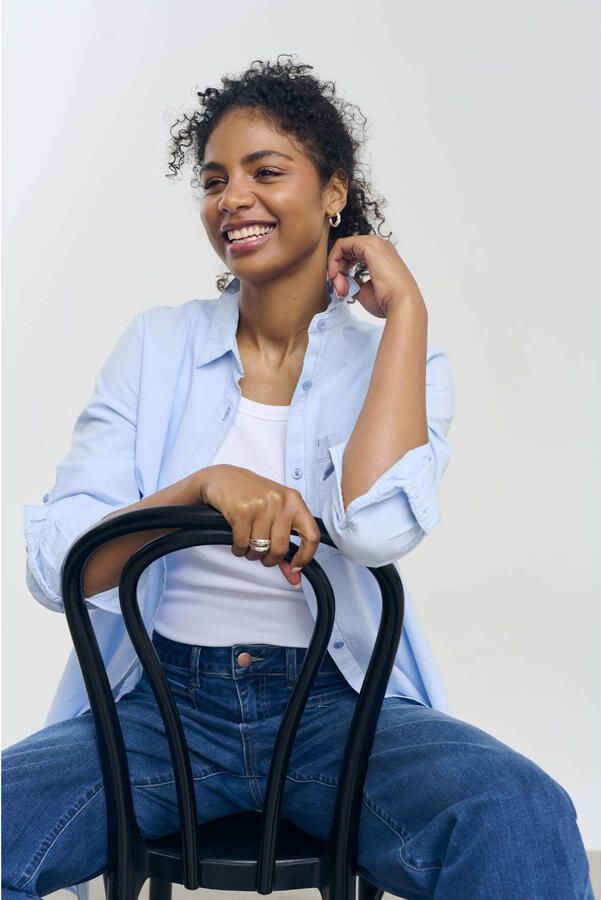 Kaffe blouse lichtblauw - Foto 2