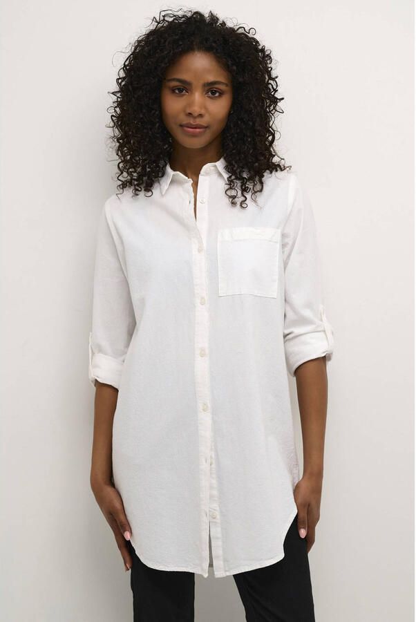 Kaffe Overhemdblouse met borstzak model 'KANAYA'