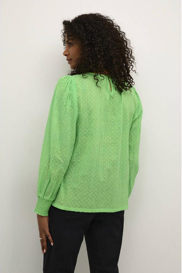 Kaffe Lenteboeket Lange Mouw Blouse Green Dames