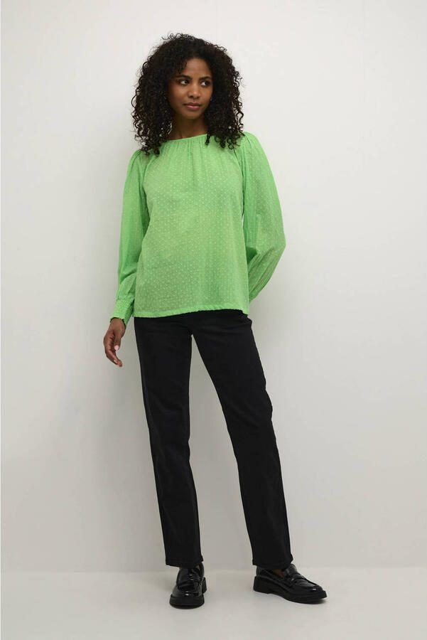 Kaffe Lenteboeket Lange Mouw Blouse Green Dames - Foto 3