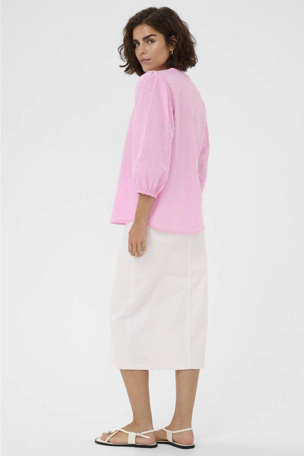 Kaffe blousetop roze - Foto 2
