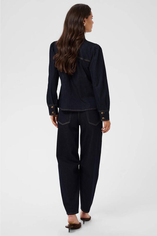 Kaffe denim blouse donkerblauw - Foto 2