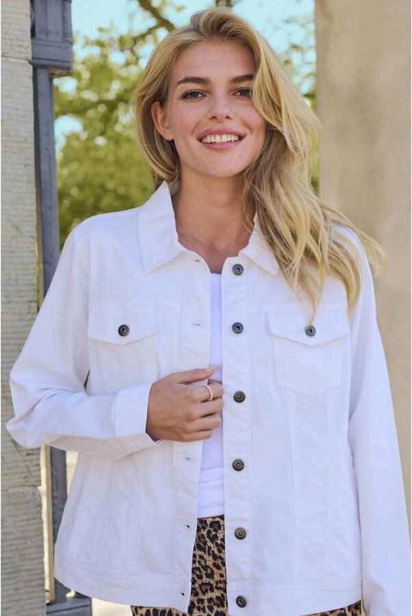 Kaffe Jeansjack met steekzakken opzij model 'KAZELINA' - Foto 2