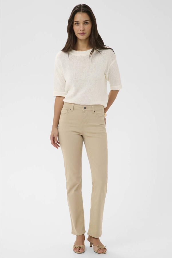 Kaffe high waist bootcut jeans beige - Foto 3