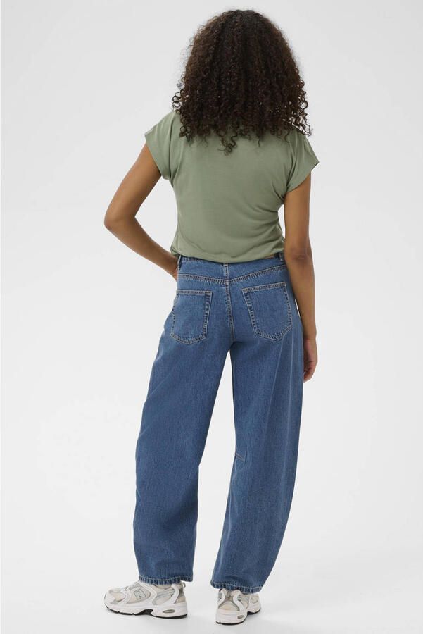 Kaffe high waist medium blue denim - Foto 3