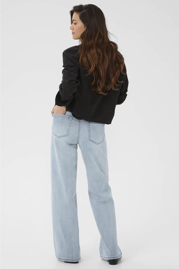 Kaffe high waist regular fit jeans light blue denim - Foto 2