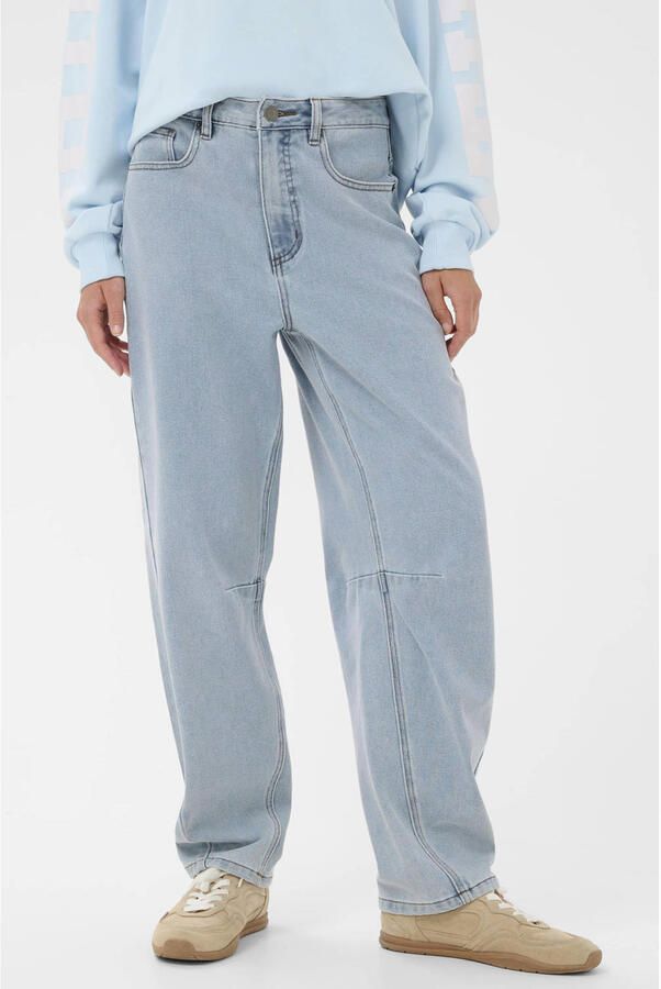 Kaffe KAminna Jeans high waist straight leg jeans light blue denim