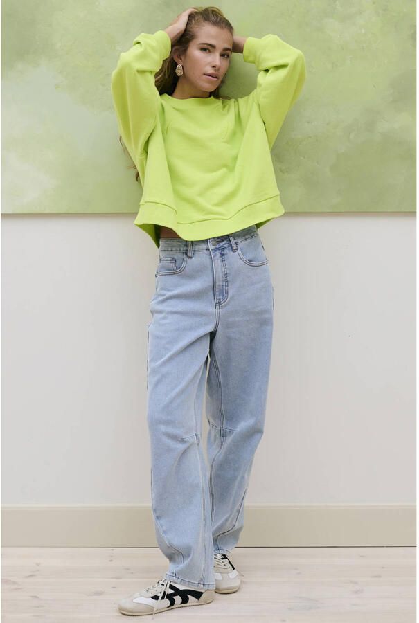 Kaffe KAminna Jeans high waist straight leg jeans light blue denim - Foto 2