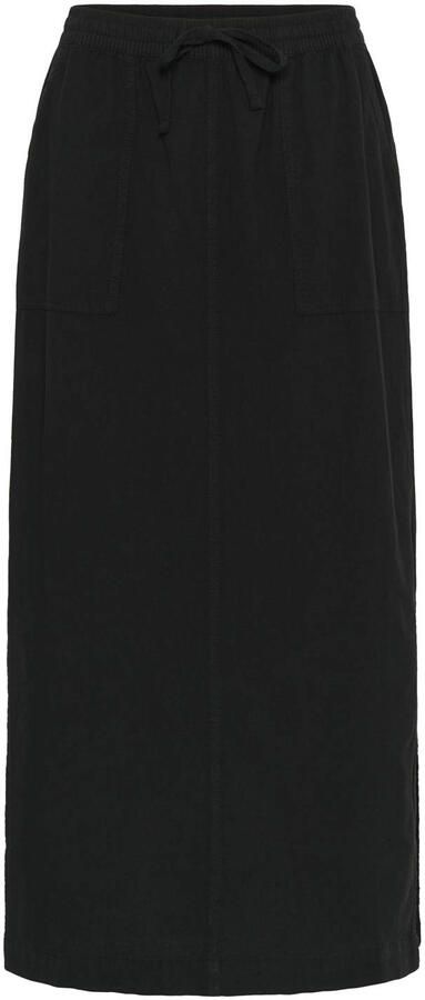 Kaffe Zwarte Diepe Rok met Zijsplitten Black Dames - Foto 3