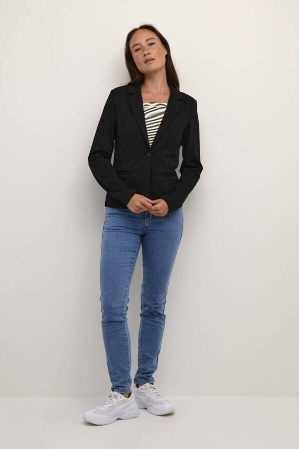 Kaffe Klassieke Blazer Jas Zwart Diep Black Dames - Foto 2