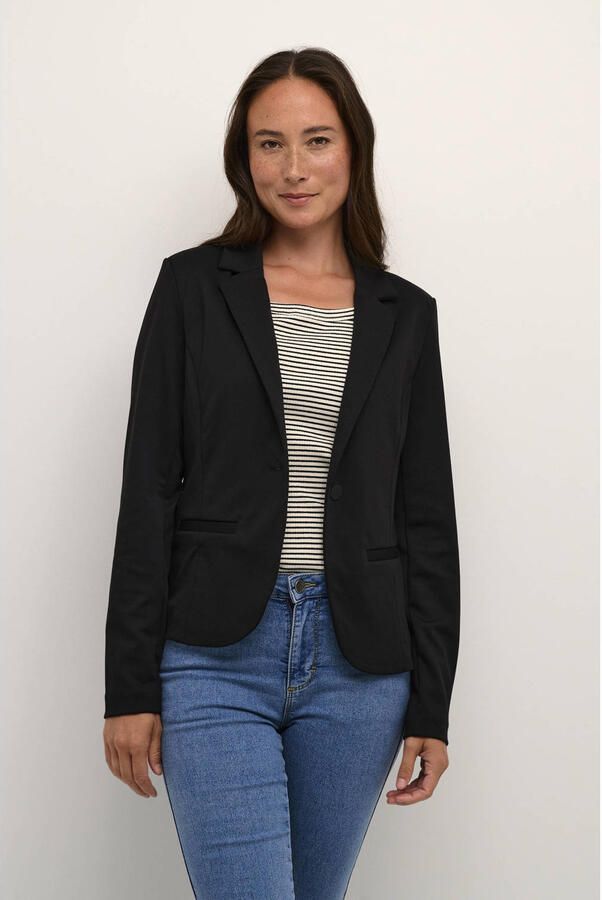 Kaffe Klassieke Blazer Jas Zwart Diep Black Dames